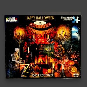 Happy Halloween Jigsaw Puzzle 1000 Piece  White Mountain Sealed NIB